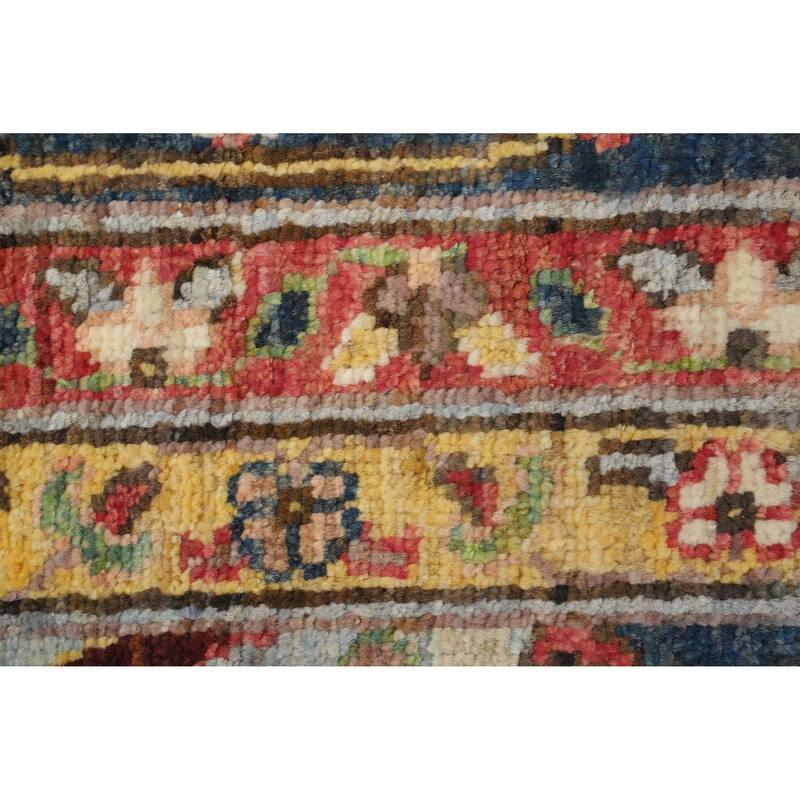 Hand Knotted Oriental 100% Wool Carpet Traditional Floral Red Heriz (serapi) Area Rug - 10' 0'' X 8' 0''