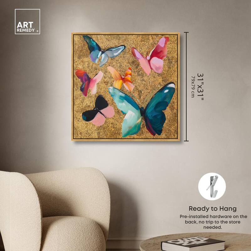 Spectrum of Wings Canvas by Art Remedy