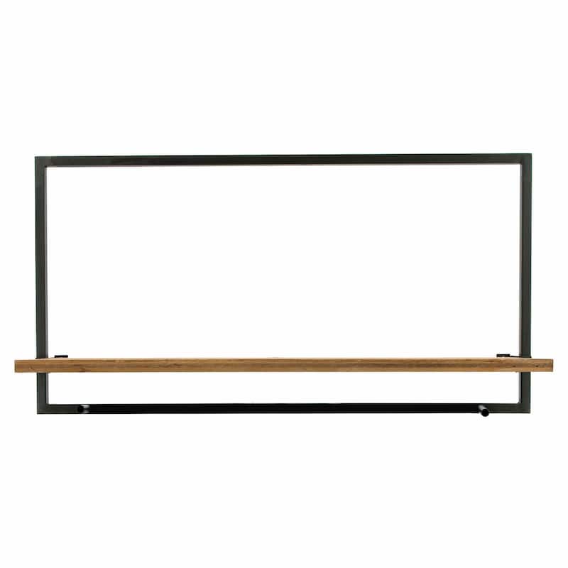 Sagebrook Home Modern Set of 3 Metal and Wood Storage Shelves