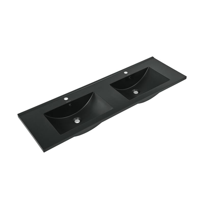 Swiss Madison SM-VT360 19" Ceramic Vanity Top - Matte Black - Anthracite Finish