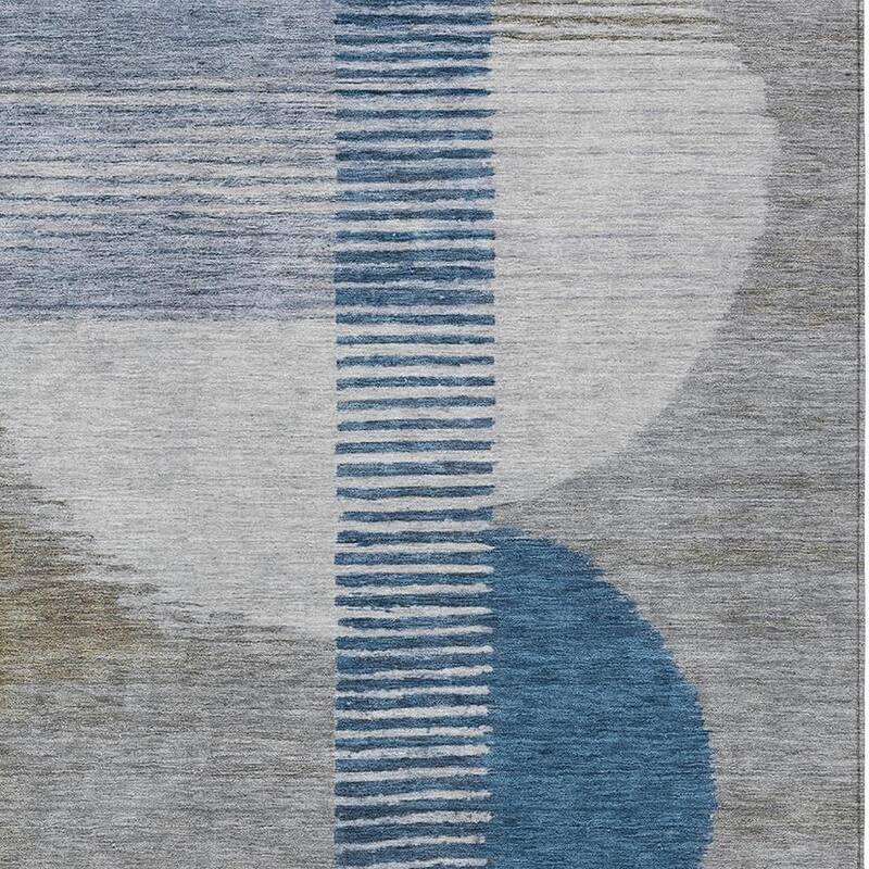 HomeRoots Geometric Transitional Rectangle Outdoor Rug