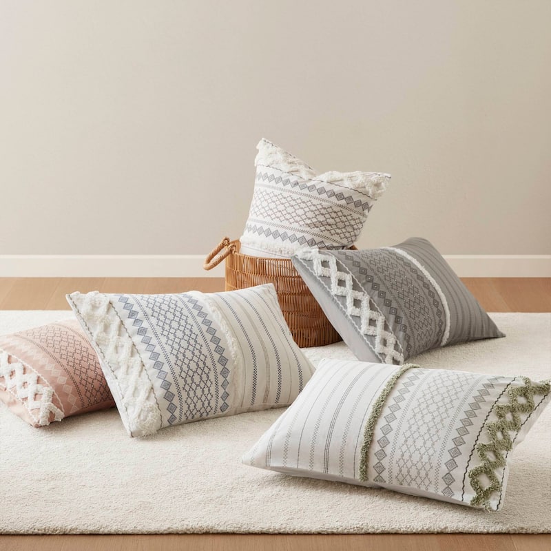 INK+IVY Imani Cotton Printed Comforter Set with Chenille