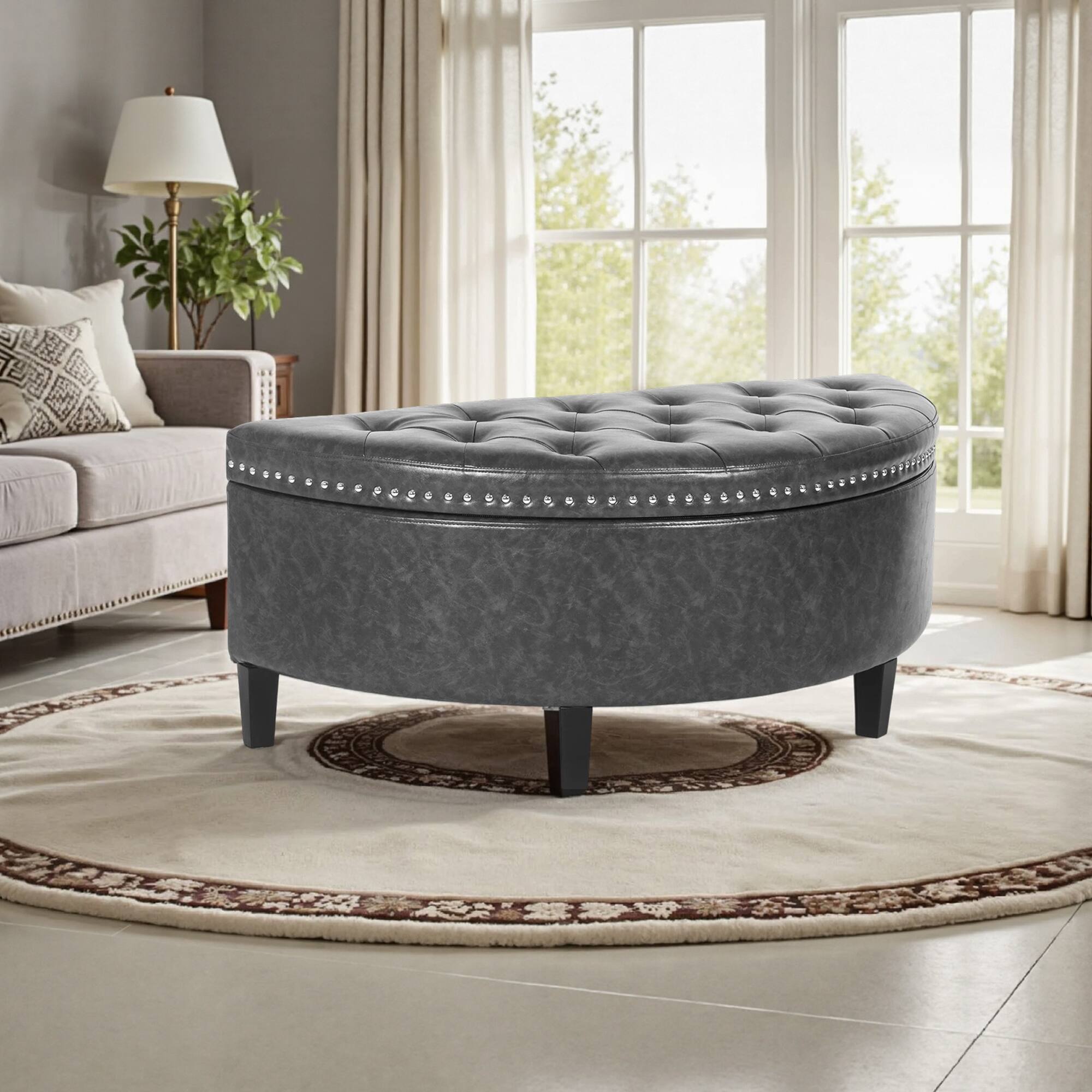Option Dark Grey Faux Leather