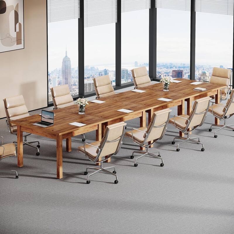 Square Conference Table, Wooden Meeting Table/Desk for Office, Conference/Seminar Room,Boardroom