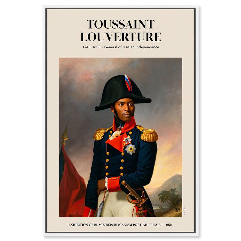 Toussant Louverture Canvas by Art Remedy - White - 36" x 54"