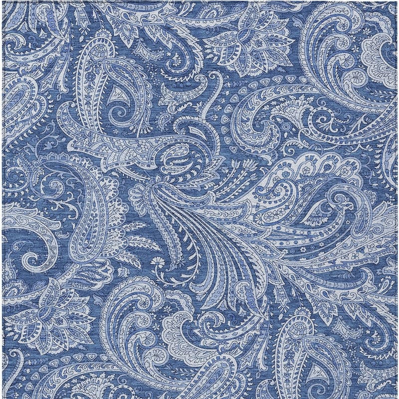 HomeRoots Paisley Transitional Rectangle Outdoor Rug