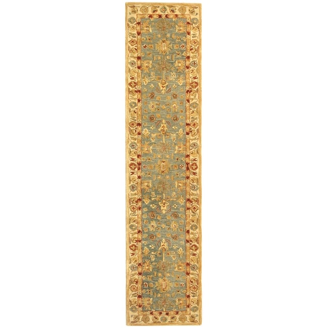 SAFAVIEH Handmade Anatolia Bibbi Traditional Oriental Hand-spun Wool Rug
