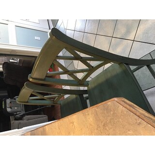 Eleanor Double X-Back Wood 24-inch Counter Chair (Set of 2) by iNSPIRE Q Classic