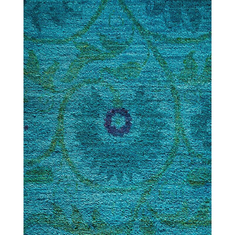 Vibrance, One-of-a-Kind Hand-Knotted Area Rug - Blue, 12' 1" x 15' 10" - 12' 1" x 15' 10"
