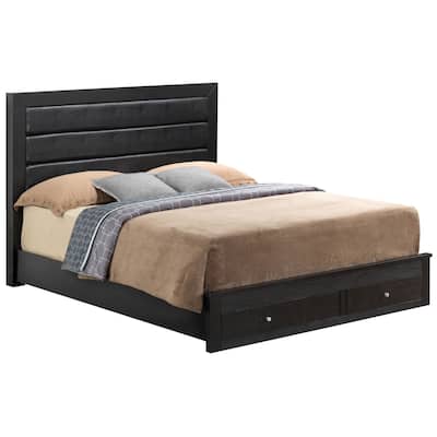 Burlington Faux Leather Storage Bed