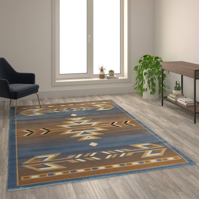 Multipurpose Southwestern Style Patterned Indoor Area Rug