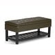preview thumbnail 85 of 136, WYNDENHALL Essex 44 inch Wide Transitional Rectangle Ottoman Bench