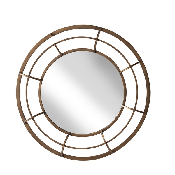 Metal Frame 28" Wall Mirror ,Gold - Wb. Opens flyout.