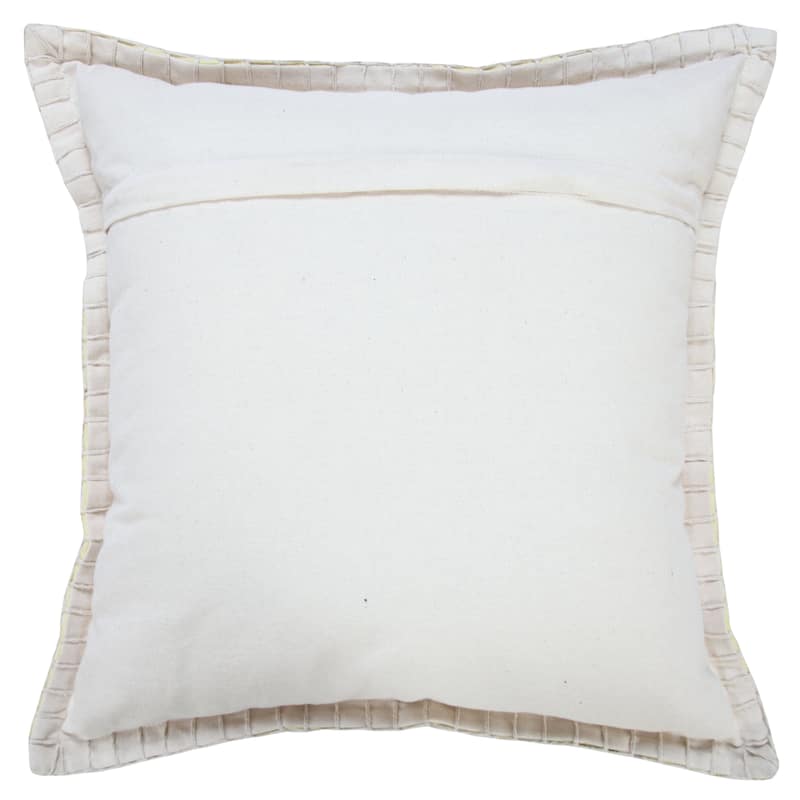 Sevita Vita Embroidered Edge Cotton Throw Pillow, Single or Set of 2