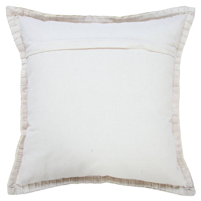 Sevita Guapo Casual Solid Stitched Edge Cotton Throw Pillow