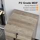 preview thumbnail 41 of 44, 2-Drawer Rolling Wood File Cabinet with Lock