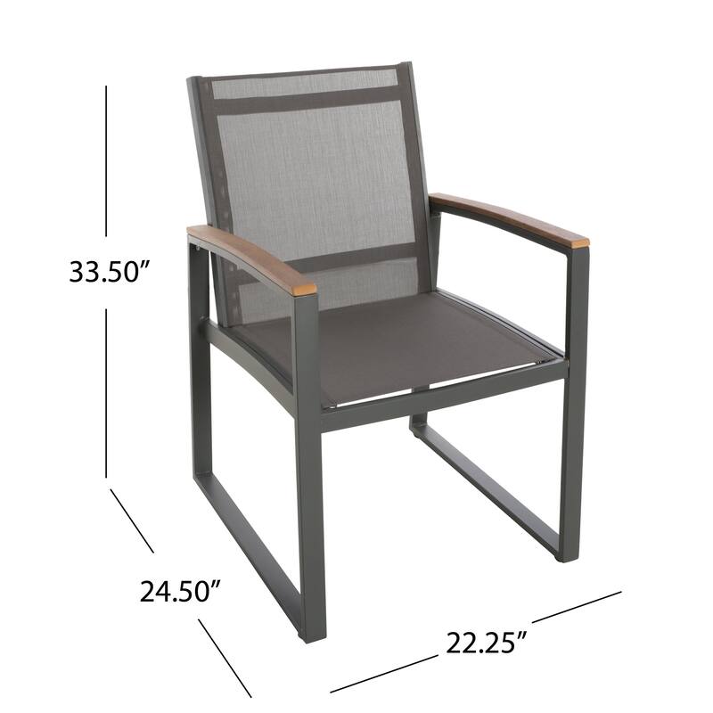 Leeds Aluminum 7-piece Dining Set by Christopher Knight Home