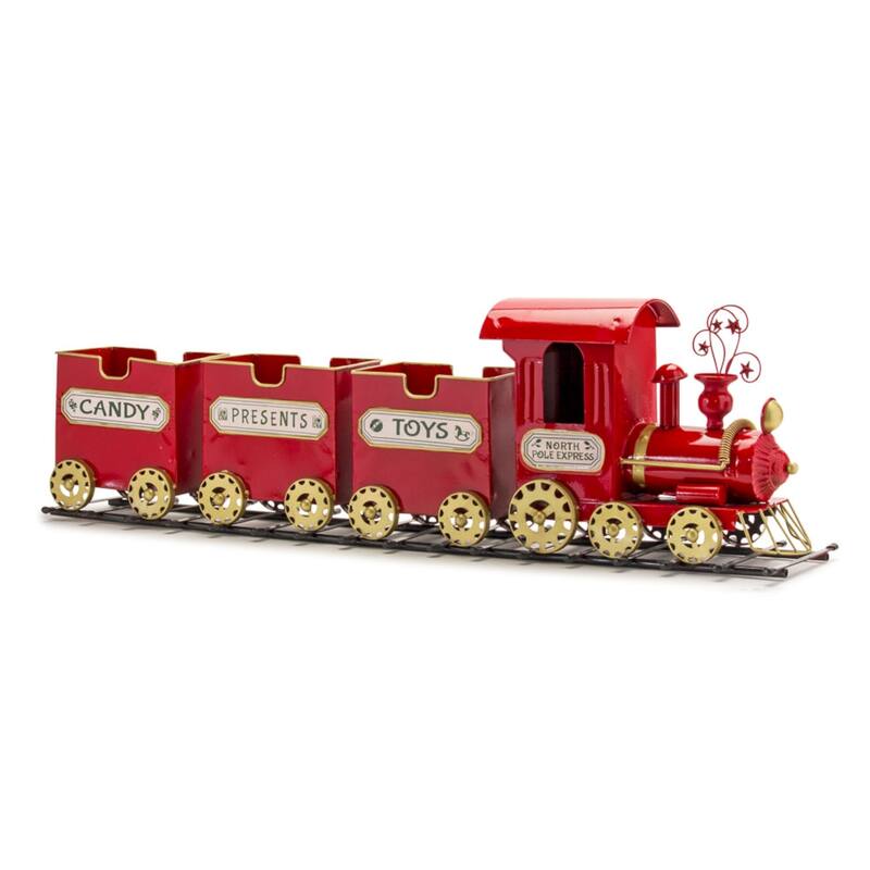 36.75" Train on Track Christmas Tabletop Decoration