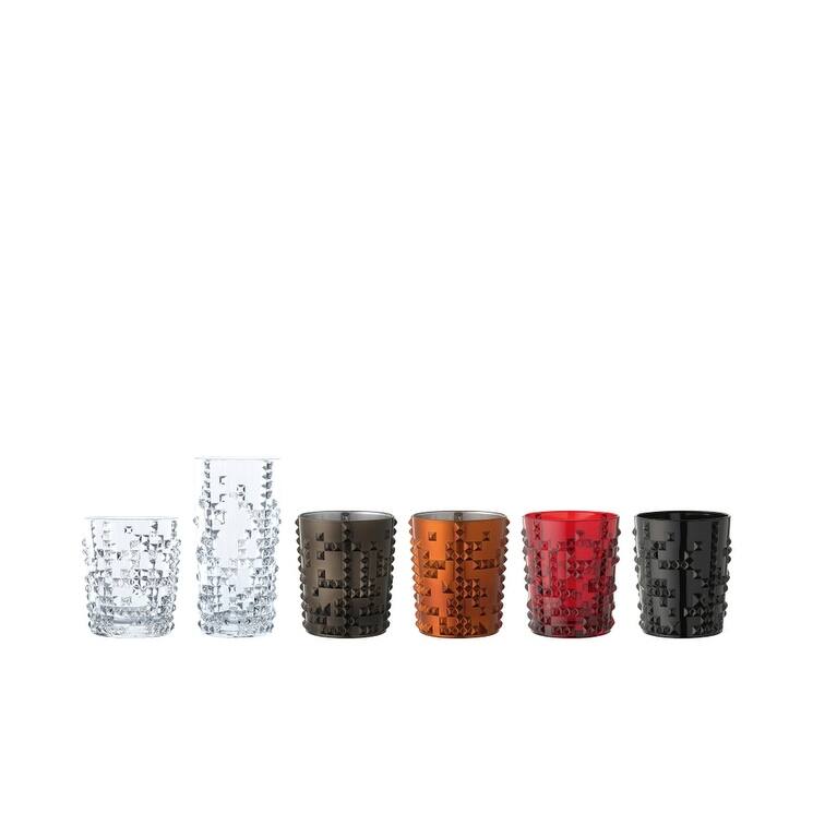 Nachtmann Punk Crystal Glass Decanter and 2 Whiskey Tumblers