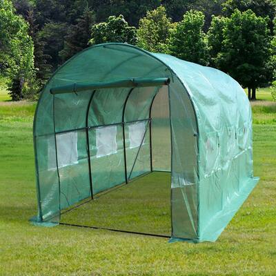12′ x 7′ x 7 Heavy Duty Dome Greenhouse - 12' x 7' x 7' (L x W x H)