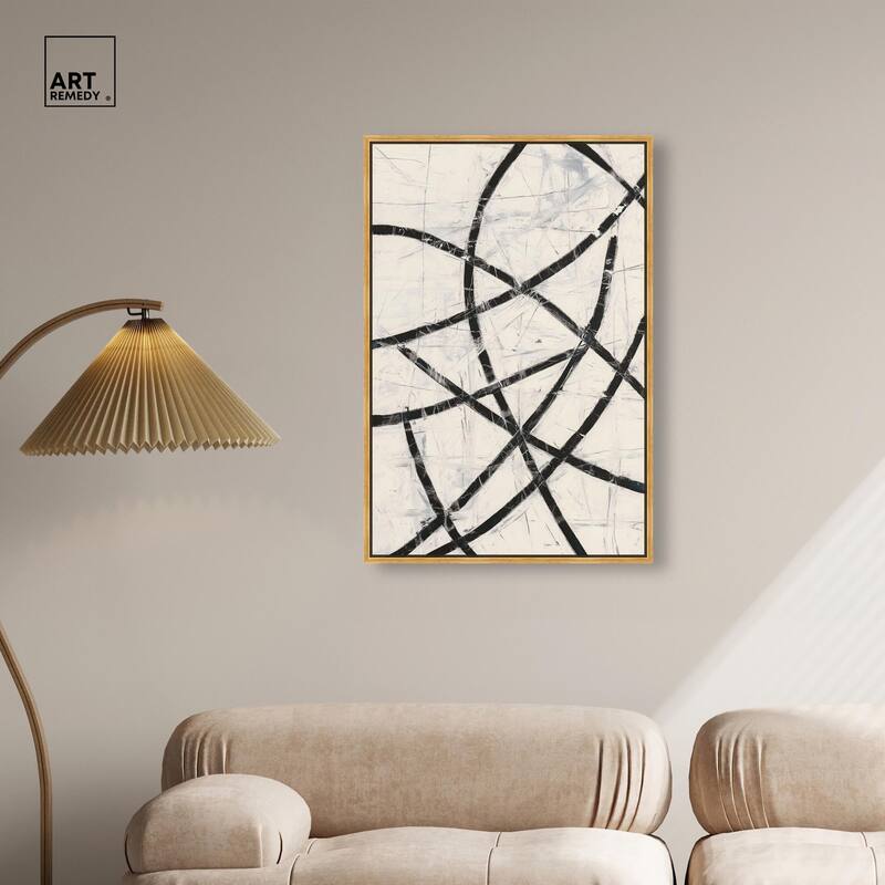 Intersecting Lines I Canvas by Art Remedy