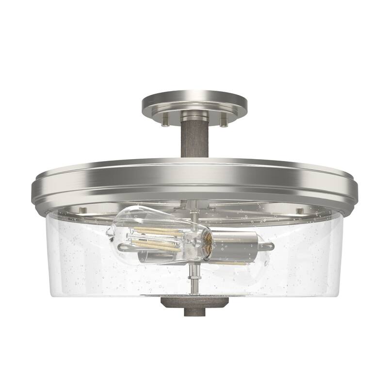 Hunter River Mill Semi-Flush Mount Ceiling Light - Island, Dining Room, Entry - Rustic, Modern Farmhouse, Transitional