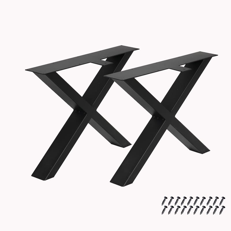 X-Type Iron Solid Metal Furniture Table Legs