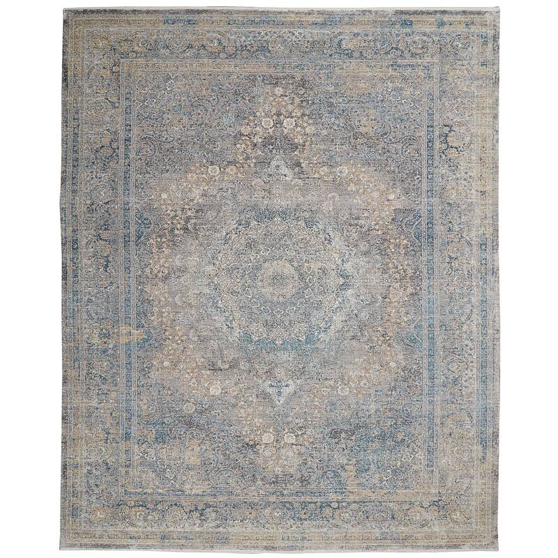 Nourison Starry Nights Vintage Persian Medallion Bordered Area Rug