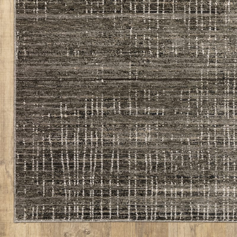 Style Haven Nelson Industrial Geometric Charcoal/ Grey Indoor Area Rug