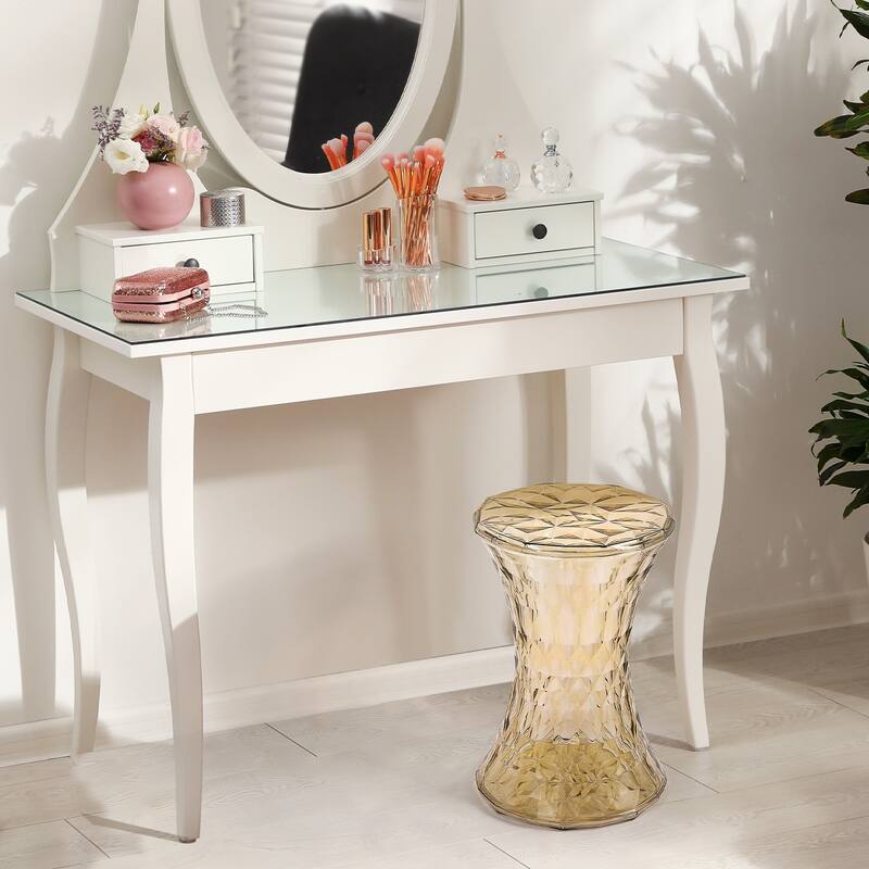 Vanity Stool for Makeup Room with Storage