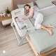 preview thumbnail 1 of 29, Babyjoy Baby Side Bedside Sleeper Washable Mattress Height Adjustable