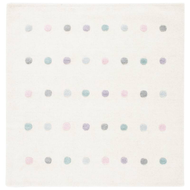 SAFAVIEH Kids Geri Wool Rug - 5' Square - Ivory