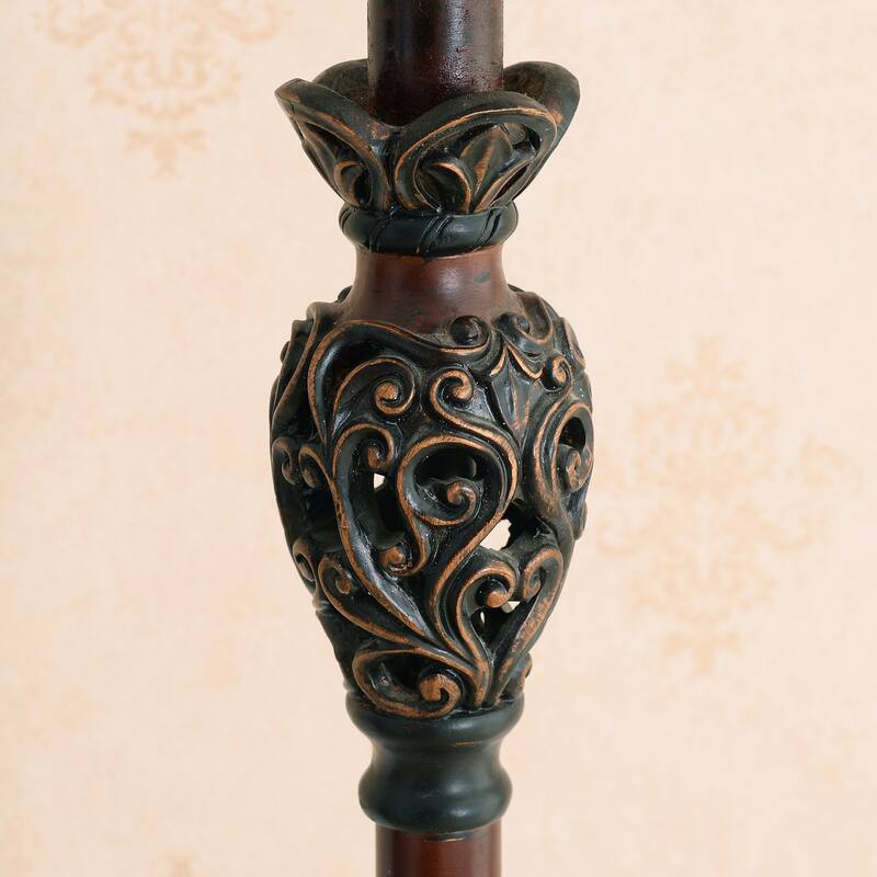 Kenroy Home Iron Lace Table Lamp - Golden Ruby