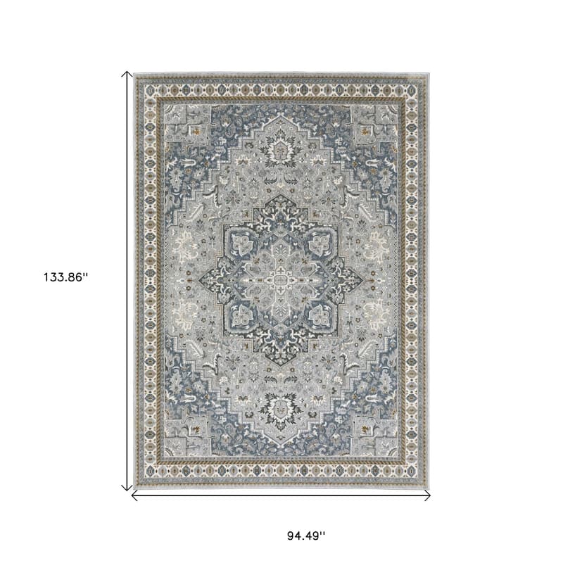 HomeRootsMedallion Traditional Runner Area Rug