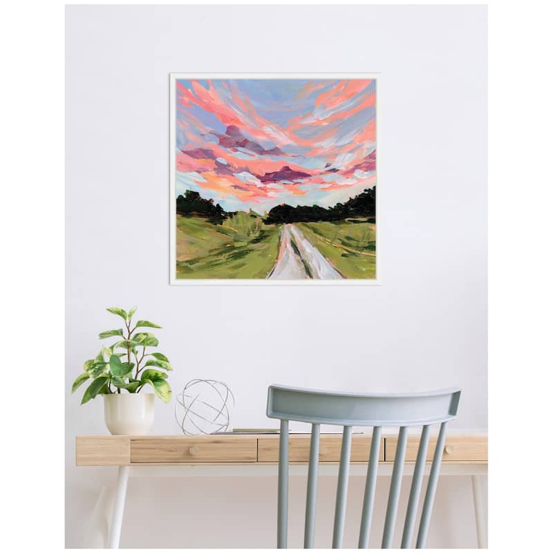 Kate and Laurel Sylvie Illinois Framed Canvas by Emily Kenney