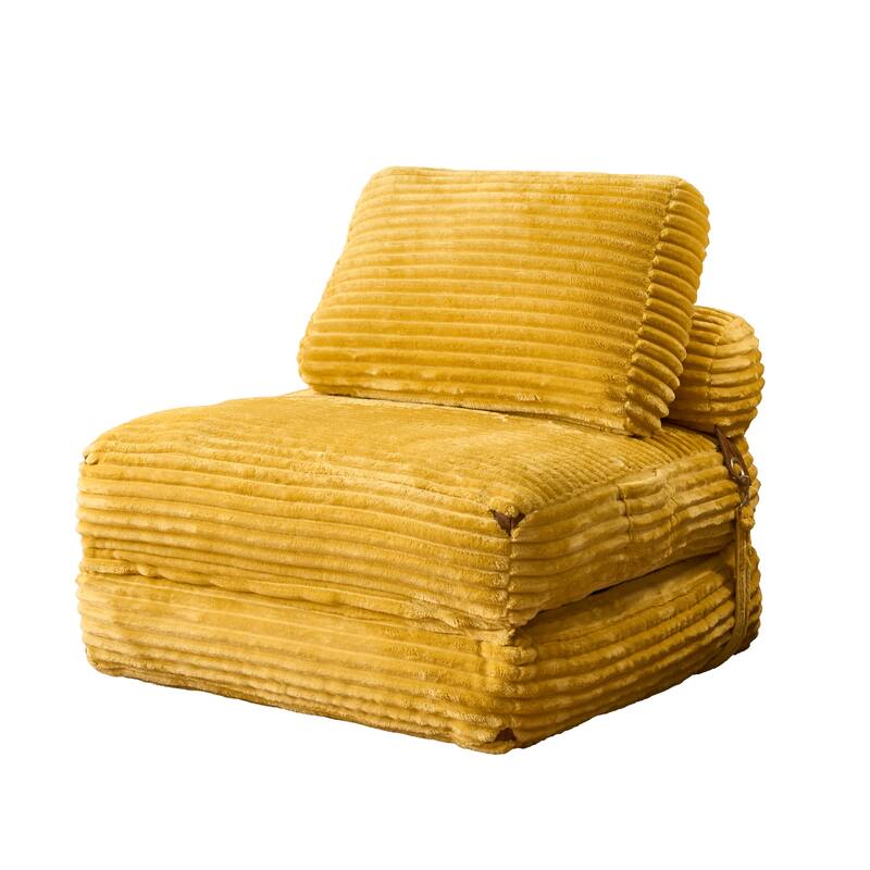 OVIOS Corduroy Foldable Compressed Sleeper Sofa