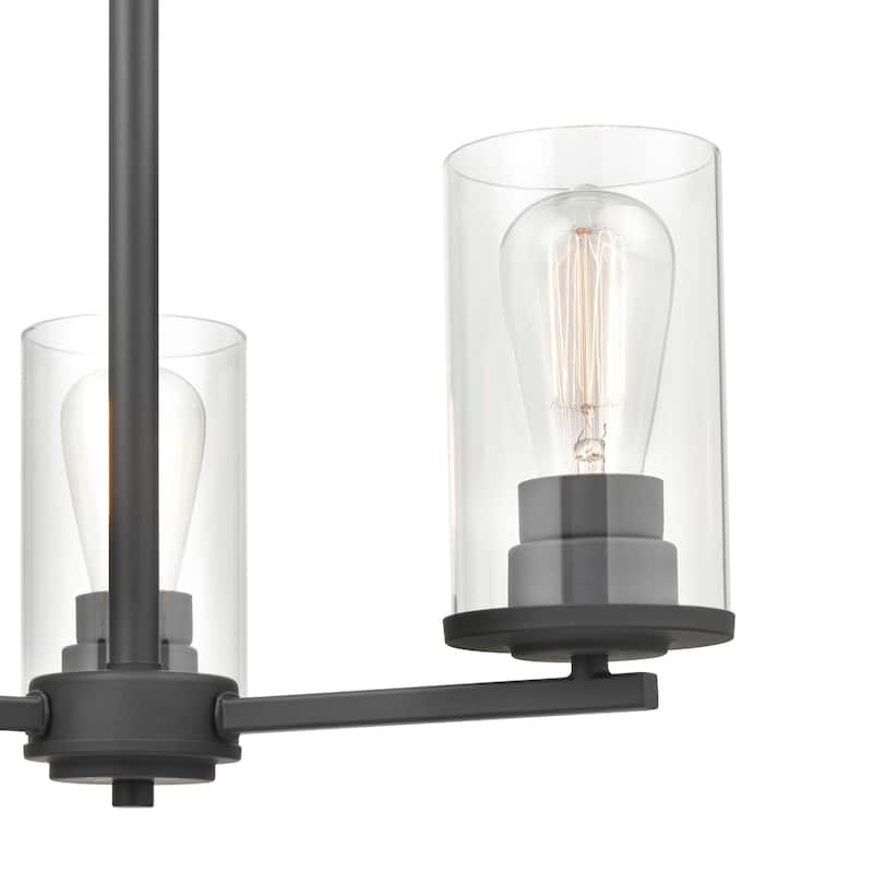 Millennium Lighting Verlana 3 Light Chandelier in Multiple Finishes with Clear Glass Shades