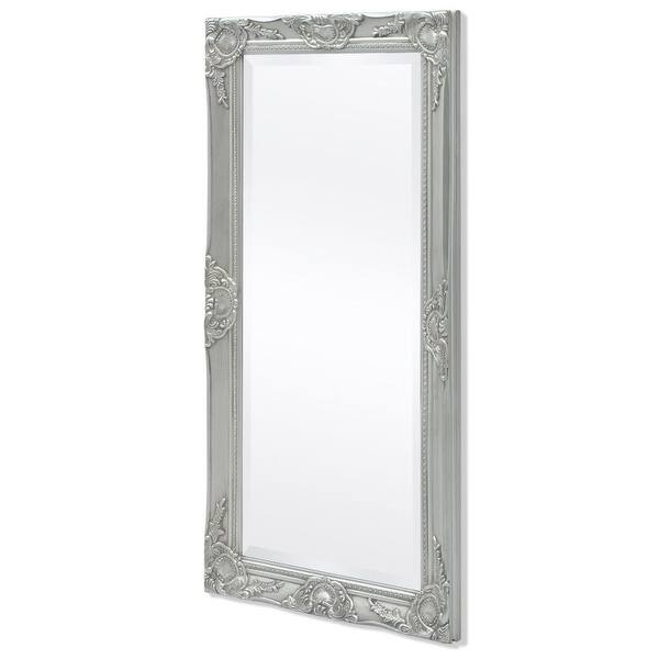 Shop Vidaxl Wall Mirror Baroque Style 39 4 X19 7 Silver