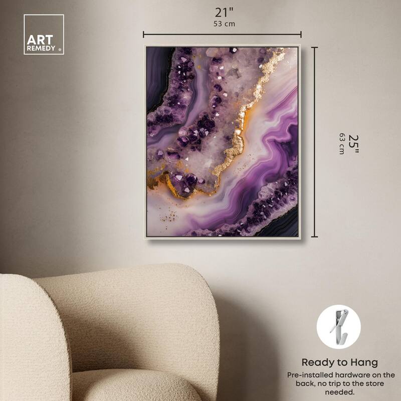 Amethystine Dream I Canvas by Art Remedy