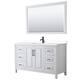Option White, Black Trim, White Cultured Marble Top
