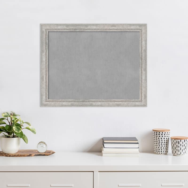 Amanti Art Angled Silver Framed Magnetic Board