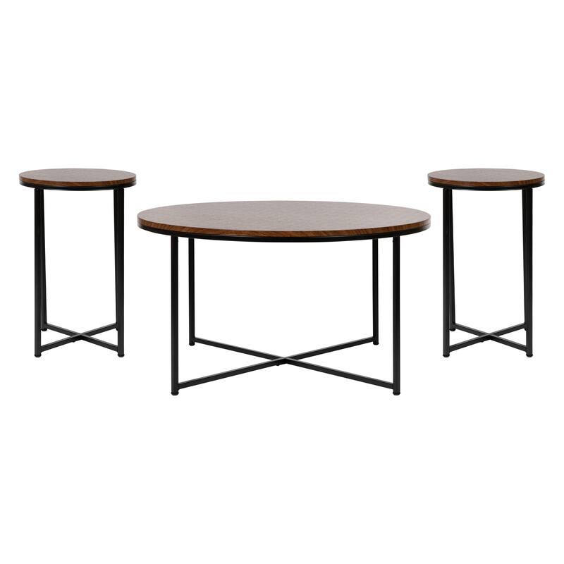 White Coffee Table with Matte Gold Frame - Living Room Furniture - 15.75" - 35.5"W x 15.75" - 35.5"D x 19.25" - 24"H