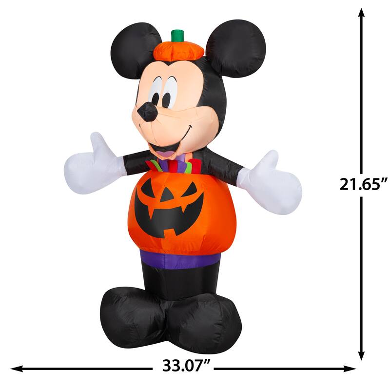 Airblown-Mickey Dressed in Pumpkin Outfit-Disney