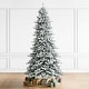 preview thumbnail 115 of 131, Glitzhome 6FT/7.5FT/9FT/11FT Snow Flocked Pre-lit Artificial Fir Christmas Trees