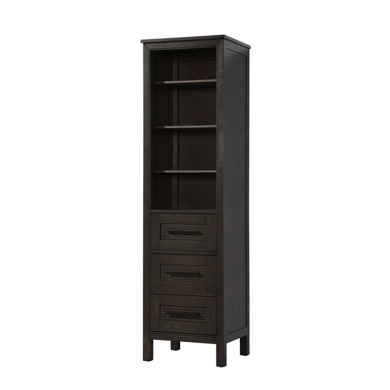 Winslow 16-28 Inch Open Shelving Bath Storage Cabinet