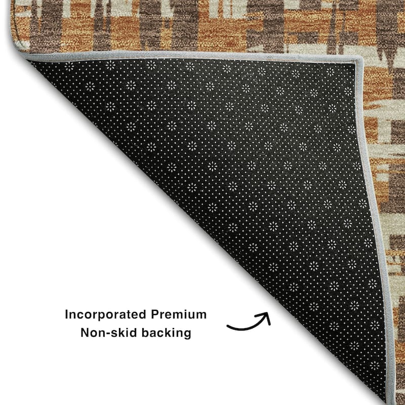 Premium Washable Super Soft Abstract Weave Mayfield Rug