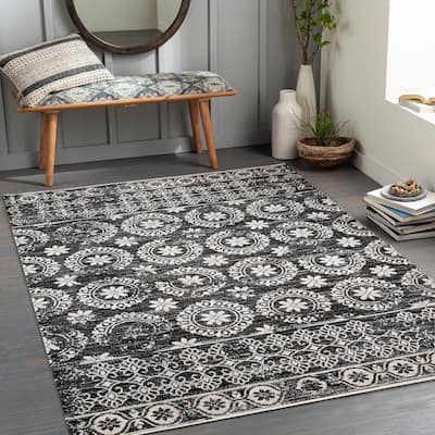 Livabliss Maxen Transitional Machine Washable Area Rug