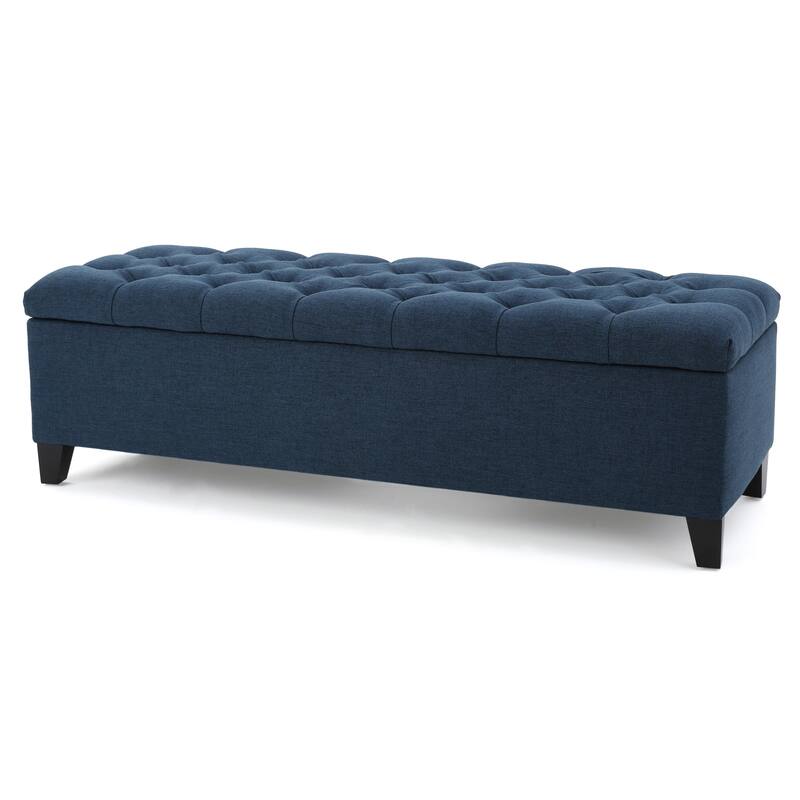 Ottilie Button-tufted Storage Ottoman Bench by Christopher Knight Home