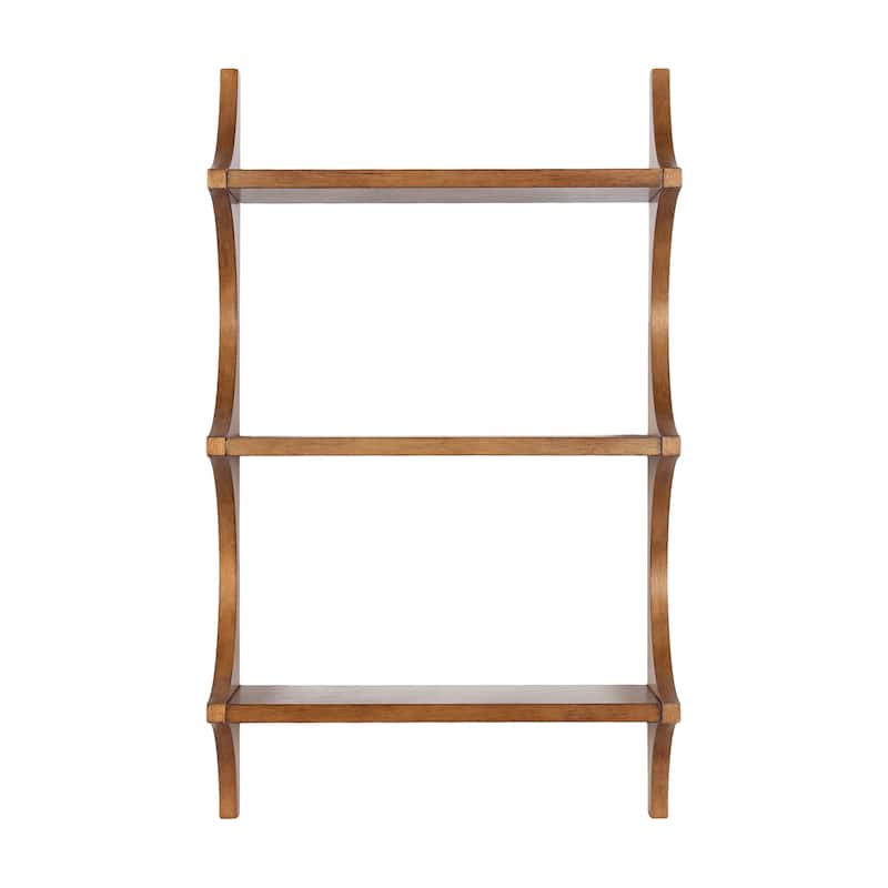 Kate and Laurel Scarlotte Wood Wall Shelf