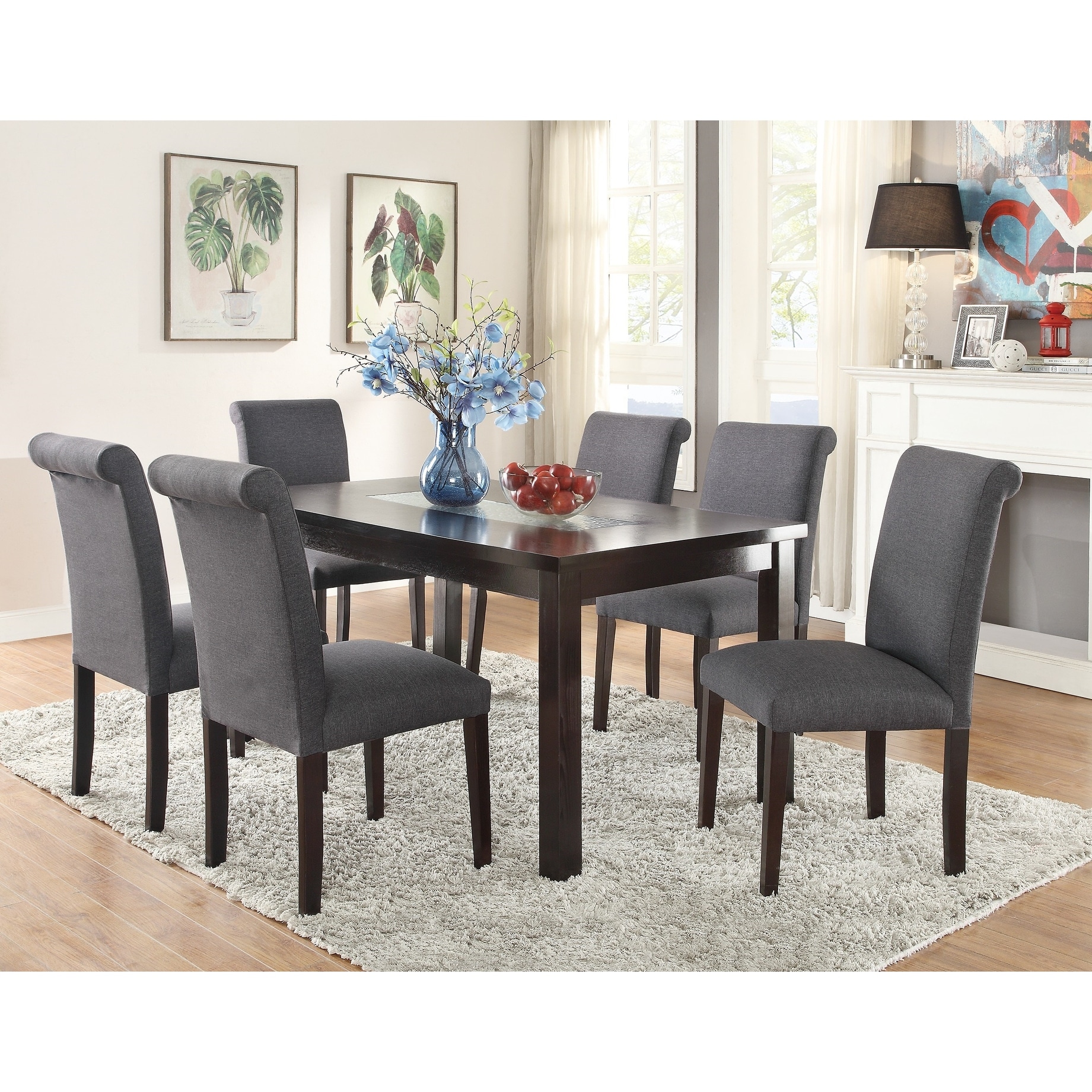 Dining table set 4 seater fiber sales